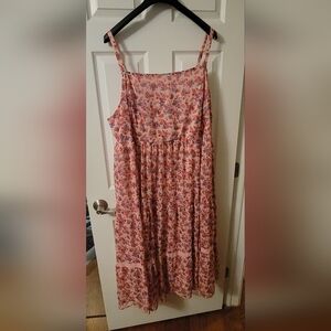 Torrid Pink Floral Dress